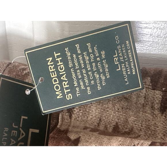 Lauren Ralph Lauren Pants Womens 12 Aztec Modern Straight Corduroy NWT - Picture 6 of 9